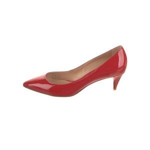 Coach (Sloane) patent leather kitten heels